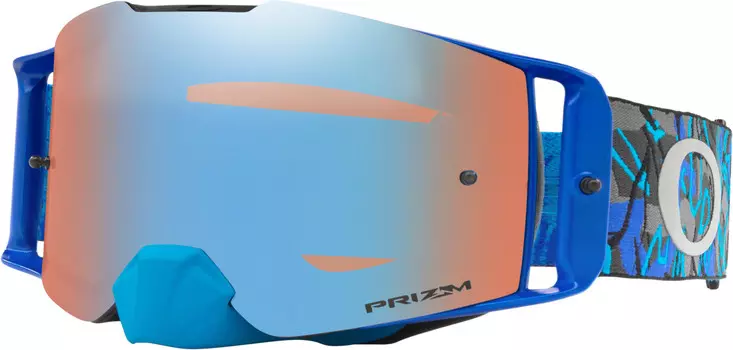 Oakley Front Line Camo Vine Мотокросс очки, синий/оранжевый