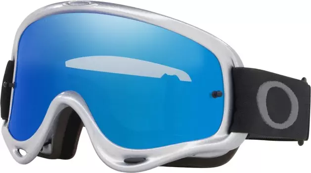 Очки Oakley O-Frame Silver Chrome для мотокросса с надписью