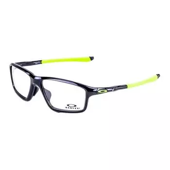 Oakley Оправа для очков TR90 нестандартной формы, унисекс, черная/ярко-зеленая