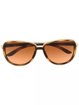 Oakley солнцезащитные очки-авиаторы Split Time, золотистый