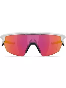 Oakley солнцезащитные очки-маска, белый