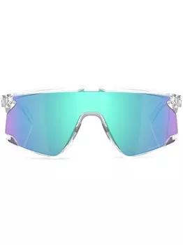 Oakley солнцезащитные очки-маска в прозрачной оправе, белый