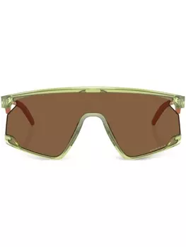 Oakley солнцезащитные очки-маска, зеленый