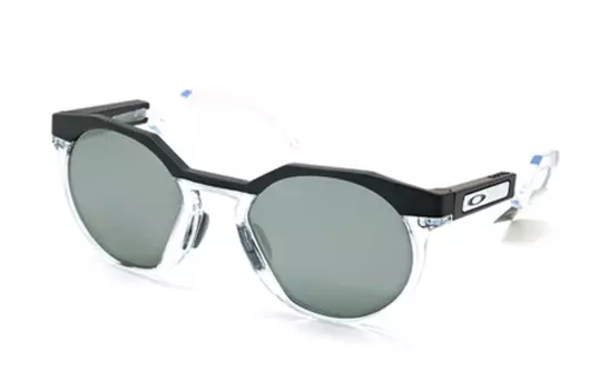 Oakley Солнцезащитные очки неправильной формы из TR/Memory Plastic, унисекс, прозрачные/черные