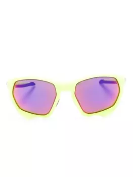 Oakley солнцезащитные очки Plazma в геометричной оправе, зеленый