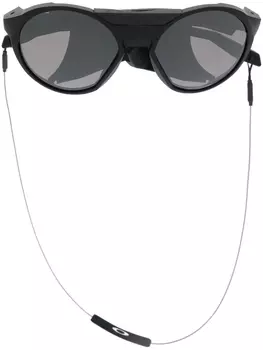 Oakley солнцезащитные очки в овальной оправе, черный