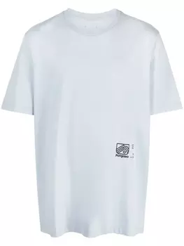 OAMC футболка с фотопринтом, синий