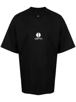OAMC футболка с нашивкой, черный