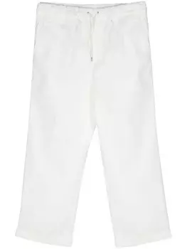 OAMC прямые брюки с кулиской, белый