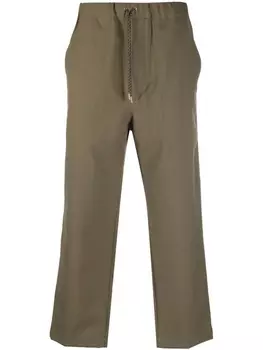 OAMC укороченные брюки с кулиской, зеленый