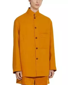 Oasi Lino Regular Fit Льняная Сорочка ZEGNA, оранжевый