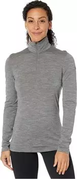 Oasis Merino с длинным рукавом, молния 1/2 Icebreaker, цвет Gritstone Heather