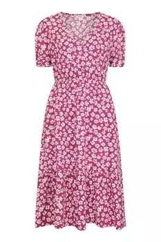 Oasis женское миди ярусное платье Mountain Warehouse, розовый