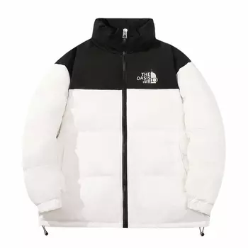 Oasisvr Мужской пуховик, Белый сверху и черный снизу