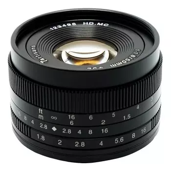 Объектив 7Artisans 50mm f/1.8, Fujifilm X Mount, черный
