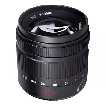 Объектив 7Artisans 55mm f/1.4 Mark II, Nikon Z Mount, черный