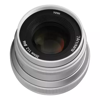 Объектив 7Artisans Mark II 35 mm f/1.2, Fujifilm X Mount, серебристый