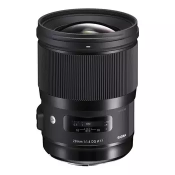 Объектив Sigma 28mm f/1.4 DG HSM Art, Sigma SA mount, черный