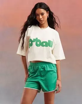 Объемная футболка для папы с логотипом пахты ASOS Weekend Collective