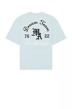 Объемная футболка Dream Team Amiri, лазурный