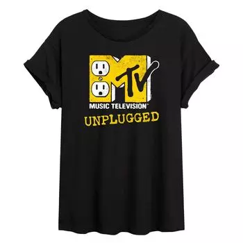 Объемная футболка с логотипом MTV для юниоров и рисунком «Unplugged» Licensed Character