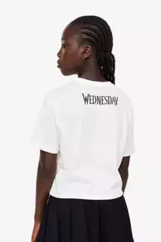 Объемная футболка с принтом H&M, белый