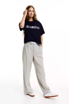 Объемная футболка с принтом H&M, синий