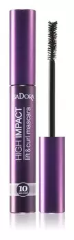 Объемная и подкручивающая тушь IsaDora 10 Sec High Impact Lift & Curl, 9 мл
