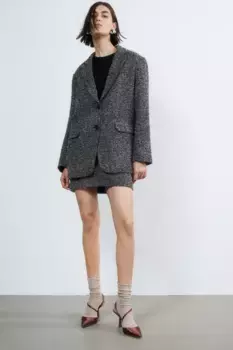 Объемная куртка H&M, серый