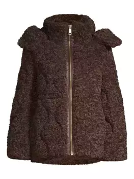 Объемная куртка из искусственного меха Tory Nicole Benisti, шоколад