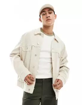 Объемная куртка в стиле вестерн с фактурными каменными швами ASOS DESIGN