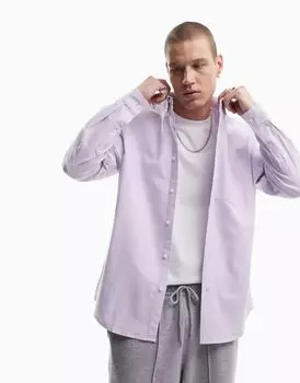 Объемная оксфордская рубашка сиреневого цвета в стиле 90-х годов ASOS