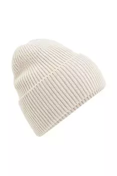 Объемная шапка с манжетами Beechfield, бежевый