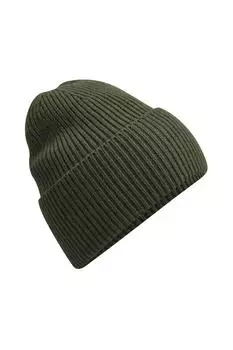 Объемная шапка с манжетами Beechfield, зеленый