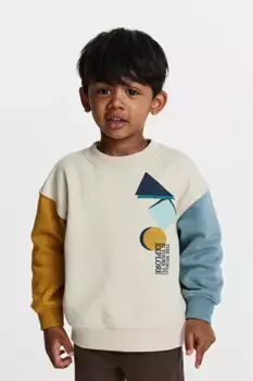 Объемная толстовка H&M, бежевый