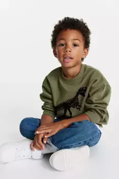 Объемная толстовка H&M, зеленый