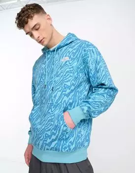 Объемная толстовка The North Face Essential с синим мраморным принтом, эксклюзивно для ASOS
