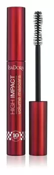 Объемная тушь, водостойкая IsaDora 10 Sec High Impact, оттенок 30 Black Speed 9 мл