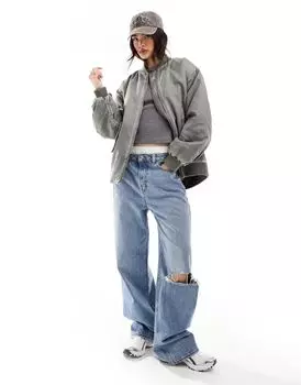 Объемный бомбер ASOS кислотной стирки