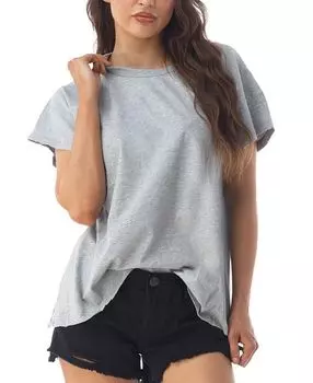 Объемный футболка Heaven, серый