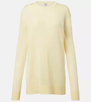 Объемный полупрозрачный свитер Toteme, Straw