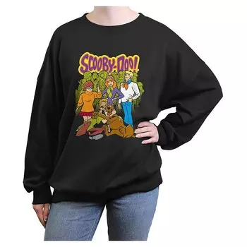 Объемный пуловер с рисунком Scooby-Doo Mystery Gang для юниоров Licensed Character, черный