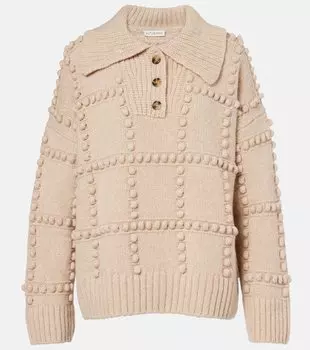 Объемный шерстяной свитер Mitch Altuzarra, Wheat Mel