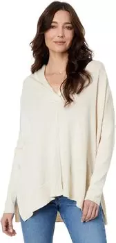 Объемный свитер с шалевым воротником Lilla P, цвет Oatmeal