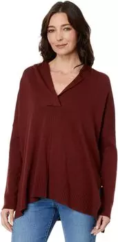 Объемный свитер с шалевым воротником Lilla P, цвет Mahogany