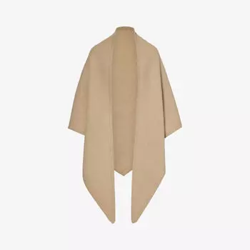 Объемный треугольный шерстяной шарф Toteme, цвет oat 058