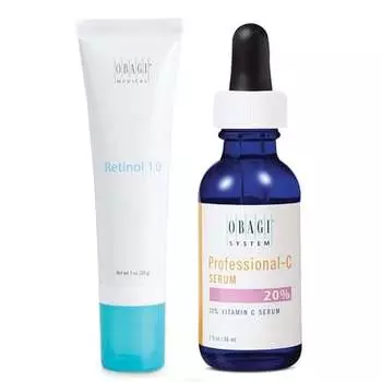 Obagi Medical 360 Retinol 1.0 и профессиональная сыворотка C с 20% витамином C, набор