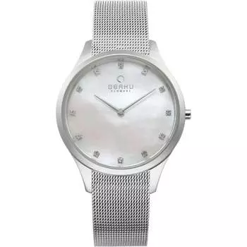 Obaku женские часы Fin с перламутровым циферблатом, цвет mother of pearl
