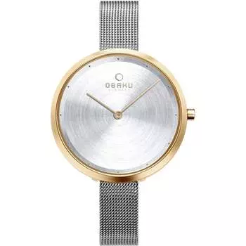 Obaku женские классические часы с серебряным циферблатом
