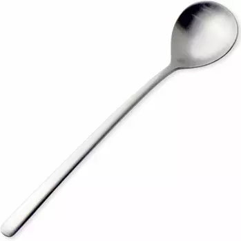 Обеденная ложка с длинным хвостиком, 7,6 дюйма (19,4 см), нержавеющая сталь 18-8, матовая, производство Япония Nagao, Matte